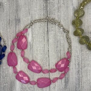 Chic Pink and Silver Necklace